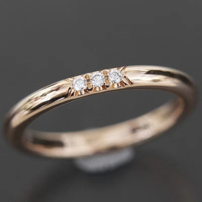 Tiffany & Co. Forever Wedding Diamond Ring US 3.25 K18PG Box Shop Card E1824 - Image 1 of 4