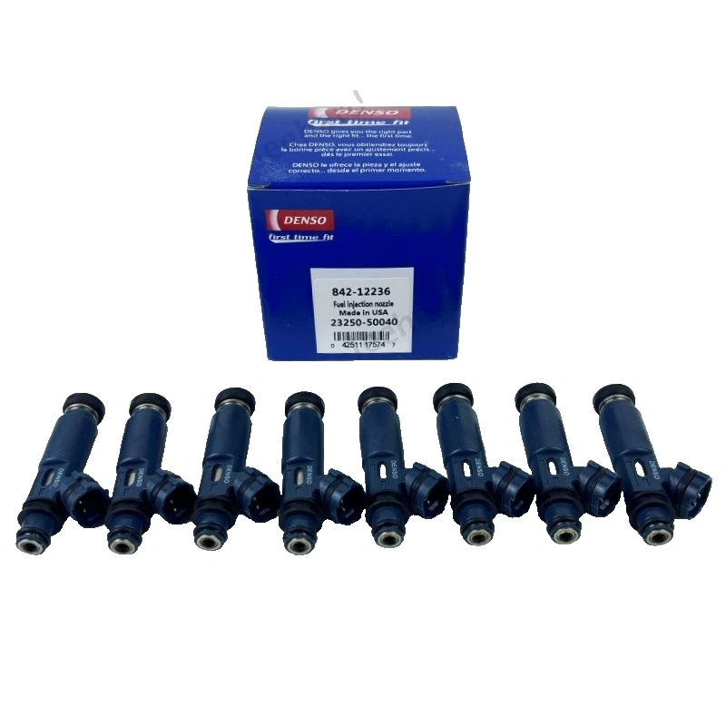 8X DENSO Fuel Injectors 2000-2004 For Toyota Tundra & Lexus 4.7L V8 23250-50040 - Image 1 of 4