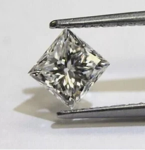 2 x 2 mm Loose CVD Diamond 1 Pc Lab Grown IF Clarity Square D Color Certified - Picture 1 of 18