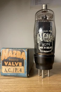 Tubo válvula triodo Mazda AC/P4 pruebas en caja bien hecho en Inglaterra - Imagen 1 de 4