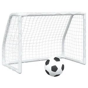 vidaXL Fußballtore 2er Set mit Ball & Pumpe 64x35x48 cm Metall Indoor Outdoor - Bild 1 von 11