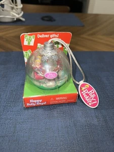 Vintage Polly Pocket Happy Polly-Days Ornament “Deliver Gifts” Christmas NOS - Picture 1 of 5