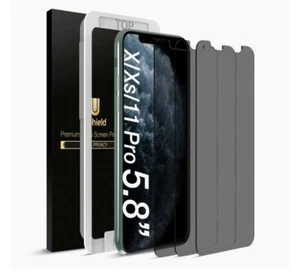uShield Privacy Screen Protector 3-Pack for iPhone X/XS/11 Pro 5.8”📱🔒 - Zdjęcie 1 z 7
