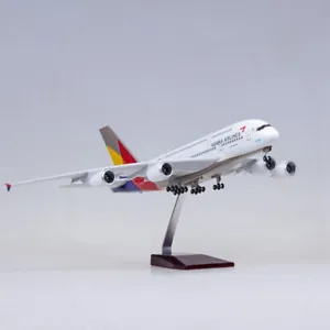 1:160 Asiana A380 Air Plane Model Resin Civil Aircraft Display Toy Kit - Picture 1 of 8