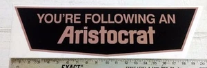 Vintage Aristocrat large trailer RV sticker decal 20.5"x5.75" - Picture 1 of 1