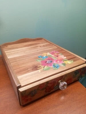 The Pioneer Woman Wildflower Whimsy 4 compartimentos organizador de café de madera 11 x 14" Foto 1 de 4