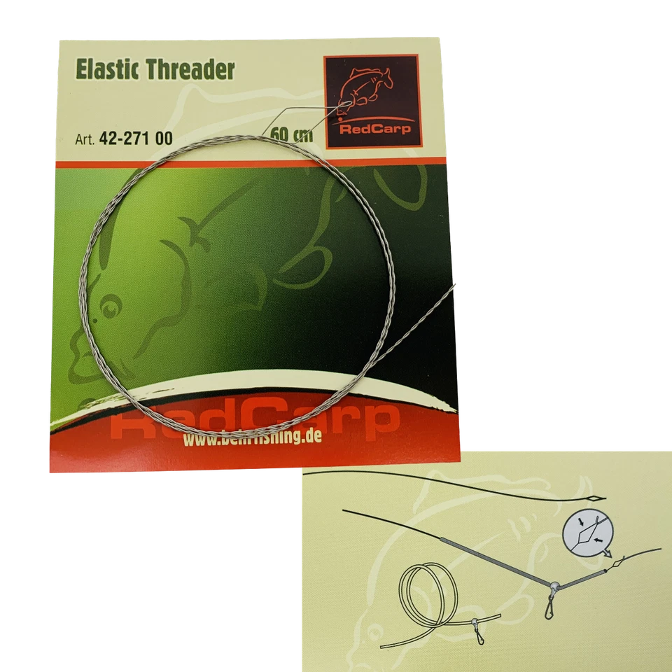 (3,25€/m) Behr Schnurdurchzieher Elastic Threader 60cm Einfädelhilfe Anti Tangle - Bild 1 von 4