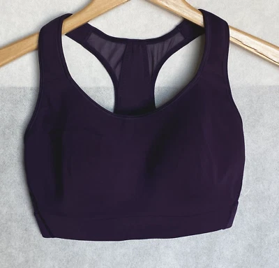 Спортивный бюстгальтер пуловер ATHA размер 32 D-DD темно-фиолетовый Hustle спортивная спина - Изображение 1 из 4