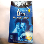 Sony 6-Hour Premium Grade Vhs Tape 4-Pack For High-Quality Recording