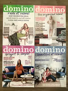 Lot of 4 Domino Magazines 2007 Home Decor Feb Mar Apr Jun/July - Picture 1 of 1