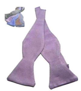 Papillon À Faire Homme Violet Lilas Soie Cravate À Papillon Possible Pochette - Imagen 1 de 2