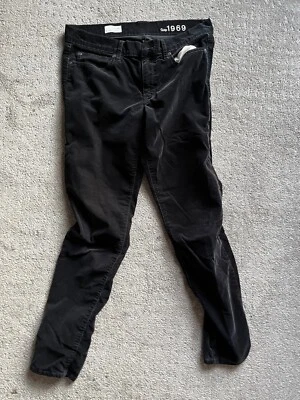 Gap черный бархат леггинсы джинсы женский размер 29/8R - Изображение 1 из 4