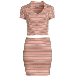 No Boundaries Juniors Polo Shirt and Skirt 2 Piece Set XXL 19 New with Tags Cute - Picture 1 of 9