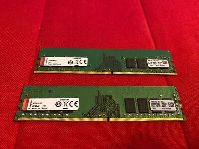 New Kingston 16GB 2x8GB PC4-19200 2400 MHz Desktop DDR4 KCP424NS8/8 Memory - Image 1 of 3