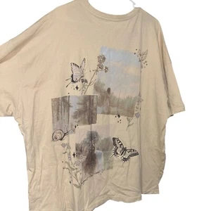 Arizona XL Oversized Fit T-Shirt Daydreamer Schmetterlinge - Bild 1 von 4