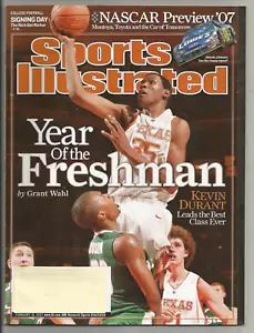 Sports Illustrated Feb 19, 2007 Kevin Durant TEXAS cover NCAAMB NASCAR NCAAFB - Picture 1 of 1
