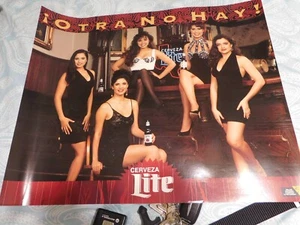 3 klassische Sammlerstücke Latino Poster Miller Lite Corona Mexiko Badeanzug 20x24/30 - Bild 1 von 12
