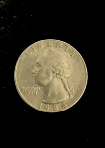 1984 P Washinton Error Quarter - Picture 1 of 2