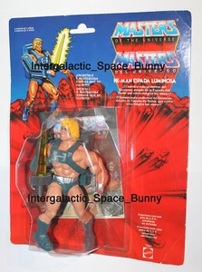 1988 Mattel He-Man MOTU Masters Universe Laser Light Heman Variant MOC - Foto 1 di 7