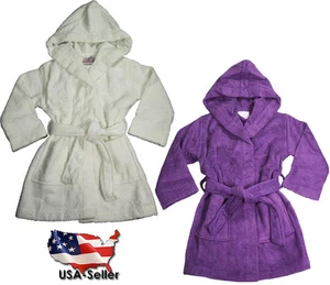 Melsimo TowelSelections Turkish Towel Cotton Hooded Terry Bathrobe Cover Up - Picture 1 of 5