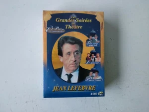Coffret 3 DVD Les grandes soirées theatre 3 pièces Jean LEFEBVRE neuf - Imagen 1 de 3