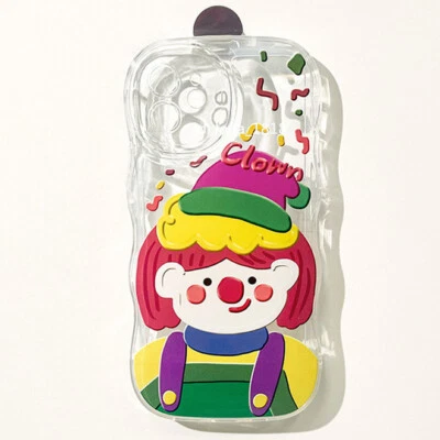 Cute Clown Girl Case For iPhone 14 13 12 11 Pro Max Plus Mini XR XS X SE 8 7 6 s - Image 1 of 4