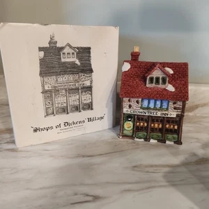 Dept 56 CROWNTREE INN #65528 Original Shops of Dickens Village Vintage Retired - Picture 1 of 7