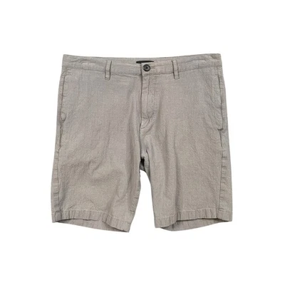 Pantalones Cortos Theory Para Hombre 32 Gris Gasa Elastizados Mezcla de Algodón Tiro Medio Zaine Chino Foto 1 de 4