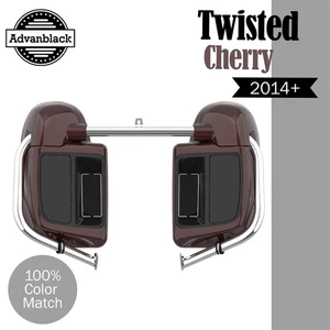 Advanblack Twisted Cherry Lower Vented Fairing Fits 14+ Harley Davidson Touring - Picture 1 of 8