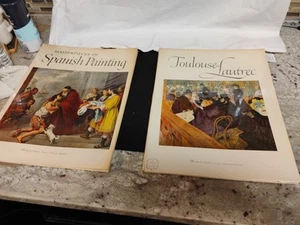 Par de libros de arte Abrams, obras maestras de la pintura española, y también, Toulouse- - Imagen 1 de 13