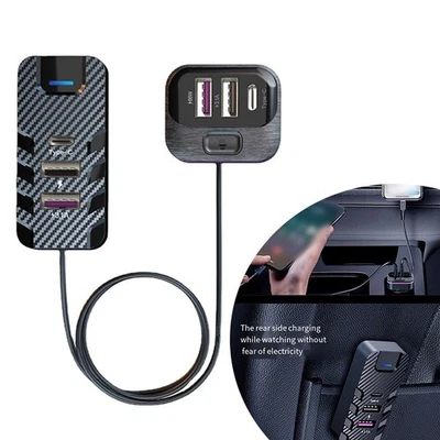 Suitable For 66W Fast Charging Car Charger USB Car Charger Multi USB Car Charger - Image 1 of 4