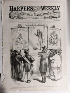 La reforma es necesaria en la línea extranjera, por Thomas Nast, Harper's Weekly, 1877 - Imagen 1 de 2
