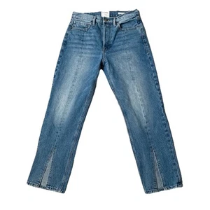 Frame Jeans Womens 28x25.5 Blue Rigid Le Original Starlite Front Split EUC - Picture 1 of 15