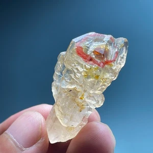 Petroleum Quartz Point Natural Moving Water Bubble Inside | Collector's Specime - Foto 1 di 9