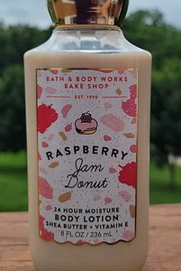 Bath and Body Works HIMBEERMARMELADE DONUT super glatte Körperlotion ~ 8 flüssige Unzen - Bild 1 von 5