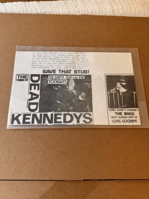 Dead Kennedys Original 1979 Portland Concert Handbill – Rare Punk Flyer - Image 1 of 4