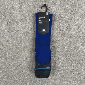 Stance MLB Diamond Pro Crew Solid Blue Color OTC Socks Youth Large 2-5.5 - Picture 1 of 6