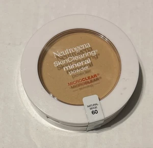 Neutrogena SkinClearing Mineral Powder #60 Natural Beige, New Sealed - Picture 1 of 2