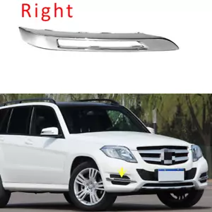 Cubierta de luz antiniebla para parachoques delantero derecho bisel cromado para Benz X204 GLK 2013-2015 - Imagen 1 de 6