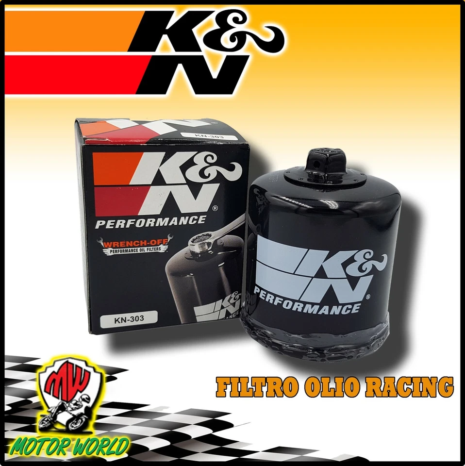 FILTRO OLIO RACING SPORTIVO K&N KN-303 KAWASAKI Z 750 750 2007 2008 2009 2010 - Immagine 1 di 1