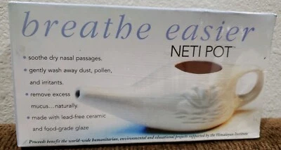Olla Neti de cerámica sin plomo Breathe Easier Himalayan Institute Foto 1 de 4