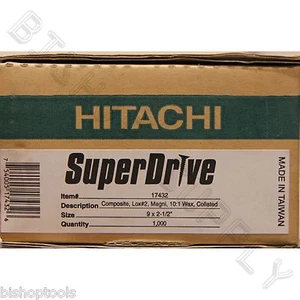 Hitachi 17432 1000ct SuperDrive geklappte Verbunddeckschrauben LOX #2 9x2-1/2" - Bild 1 von 5