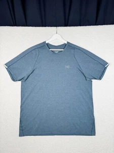 Arc'teryx Cormac T-Shirt Herren Large Blau Stretch Performance Rundhals Pullover - Bild 1 von 8