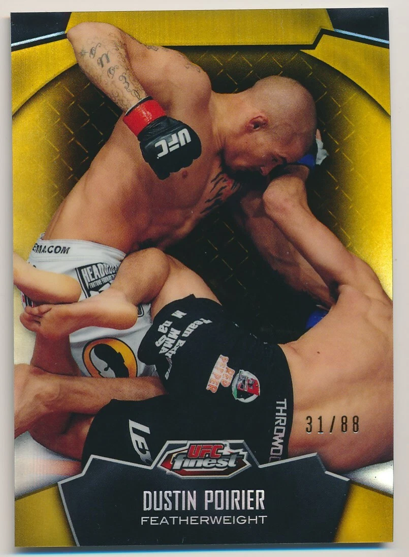 DUSTIN POIRIER #93 2012 Topps UFC Finest GOLD REFRACTOR 31/88