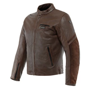 DAINESE MERAK LEATHER JACKET DAINESE TOBACCO 46 - Picture 1 of 2