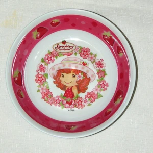 NEW STRAWBERRY SHORTCAKE   2008 MELAMINE  KIDS BOWL -  7" W X 1  3/4" D - - Picture 1 of 2
