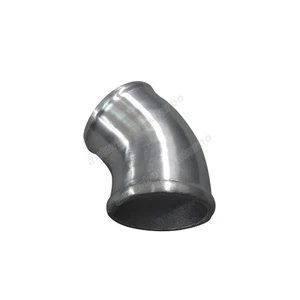 2.5" 64 mm OD Cast Aluminum Elbow Pipe 45 Degree Tight Bend Turbo Intercooler - Foto 1 di 1