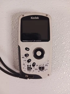 Kodak Playsport Zx3 Waterproof Video Camera HD 1080p White UNTESTED - Picture 1 of 9