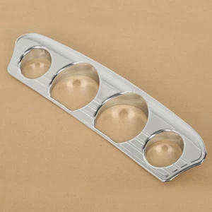 Chrome Tri Line Gauge Trim Cover Fits For Harley Touring Electra Glide Trike 14+ - Bild 1 von 5