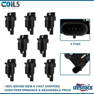8 Round Ignition Coils For Chevrolet Silverado 1500 Tahoe 4.8/5.3/6.0L GMC Buick - Bild 1 von 18
